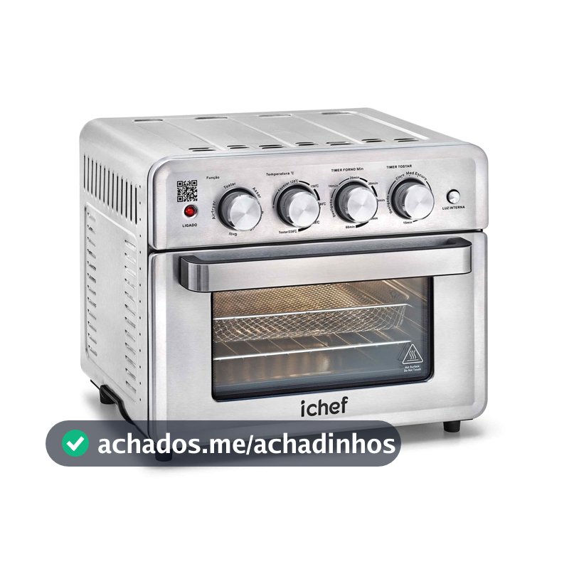 Airfryer + Forno Polishop Ichef Ovenfryer Max 26L