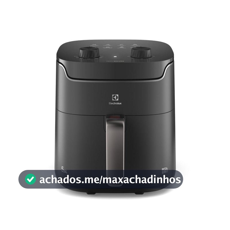 Air Fryer Electrolux por Rita Lobo 5,6L Cinza Efficient Economia de Energia 1400W (EAF40)