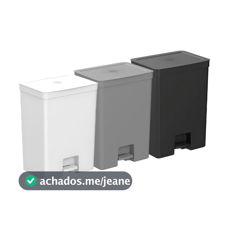 Lixeira de Pedal Trium 46 + Cesto 4L LX4450 - Ou