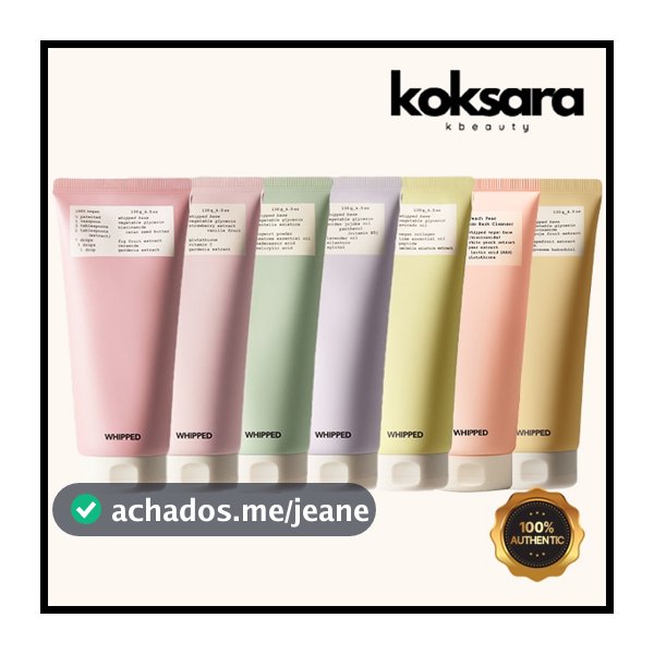 Whipped Vegan Pack Cleanser Tube Type 130g 7Types