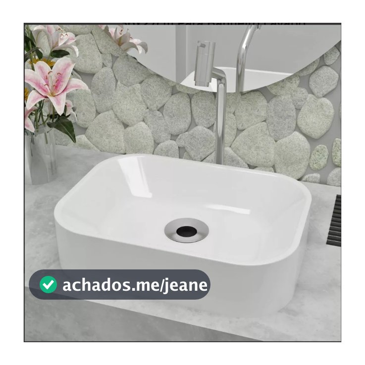 Cuba Retangular Media 40x30cm Sobrepor Lavabo Banheiro Cores
