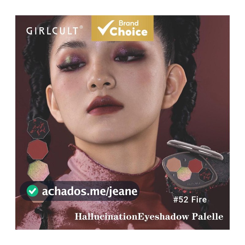 Paleta De Sombras De 4 Cores GIRLCULT-Camaleão Fosco Brilhante , Aparência Esfumaçada Em Pó Fino Adequado Para A Pele Am