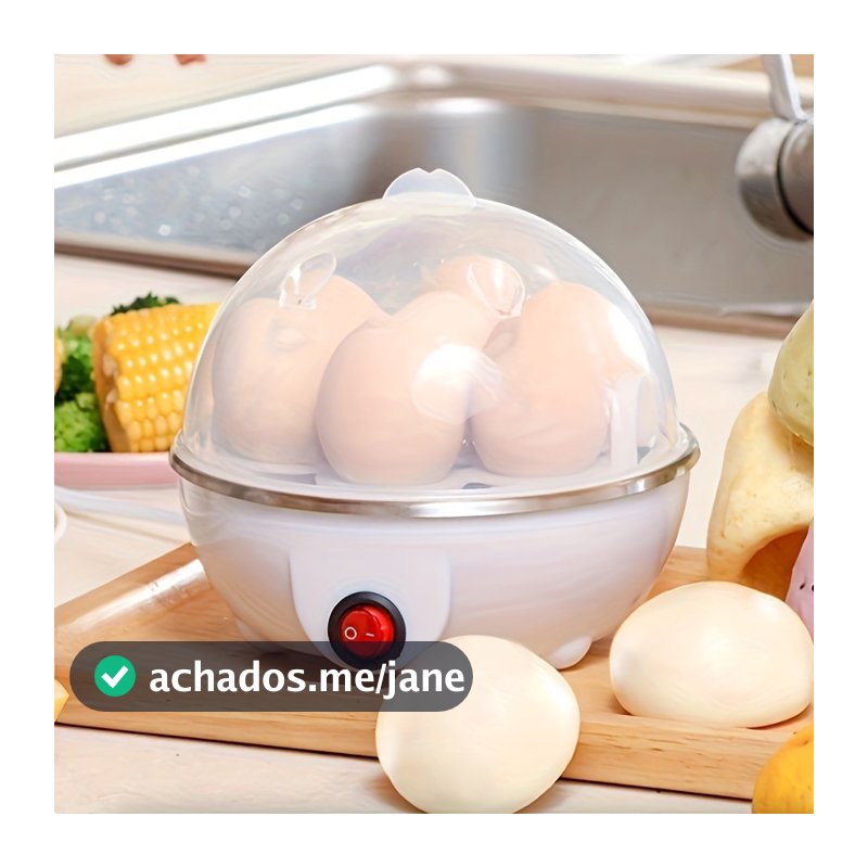 Cozedor de Ovos Elétrico Portátil Cozinha à Vapor 110V/220V Cores disponíveis （Branco Azul Rosa Amarelo）