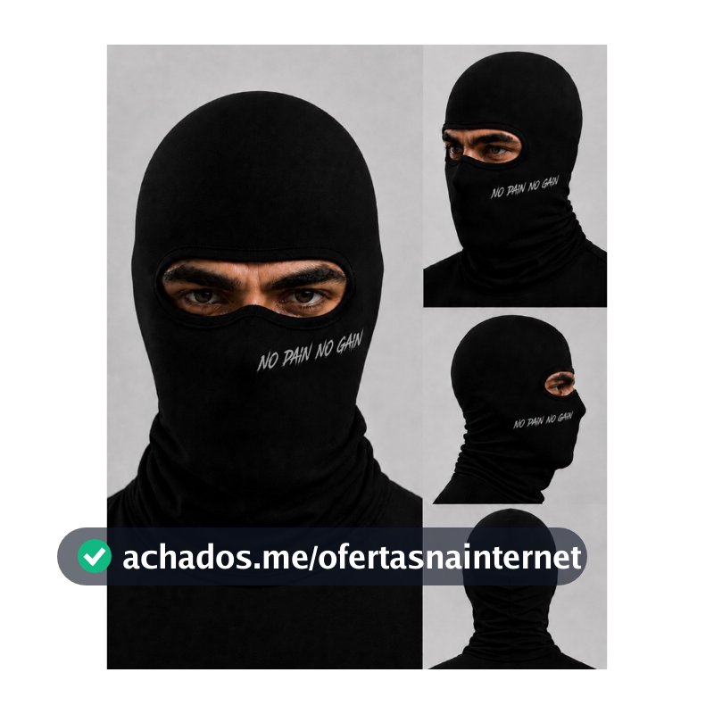 Touca Balaclava Frio Personalizada  Estilo Proteção Peça Ciclismo Moto