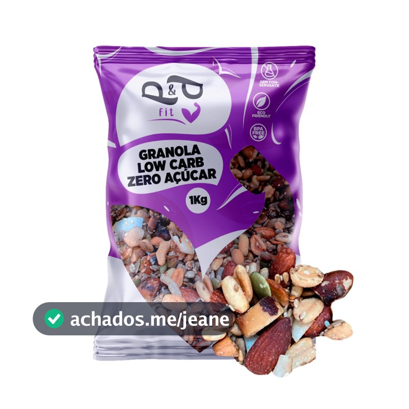 Granola Premium Low Carb Zero Açúcar Sem Glúten 1Kg - P&P