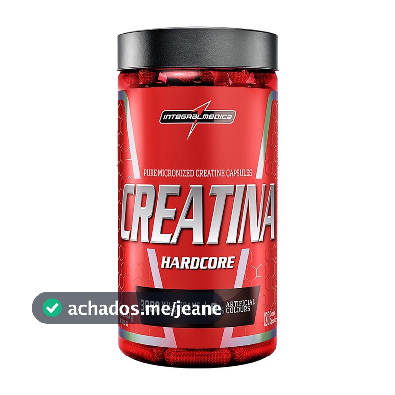 Creatina Hardcore Integralmédica em Cápsulas - 60 e 120 caps