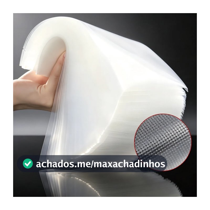 Saco para Seladora a Vácuo com Ranhuras para Armazenamento de Alimentos