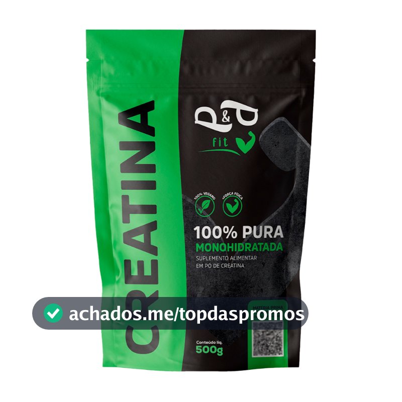 Creatina 500g 100% Pura Monohidratada - P&P FIT
