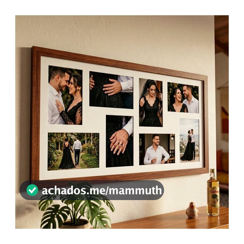 quadros decorativos  8 fotos 10X15 porta retrato decoração elegante de parede escolha o modelo