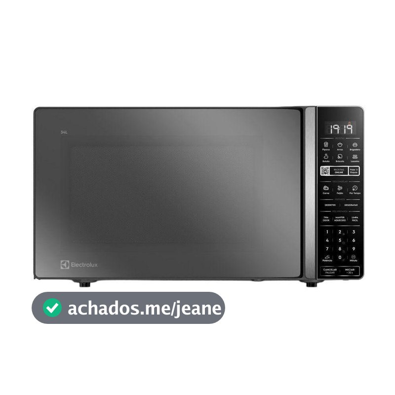 Micro-ondas Electrolux 34L Cinza Espelhado Efficient ME34S