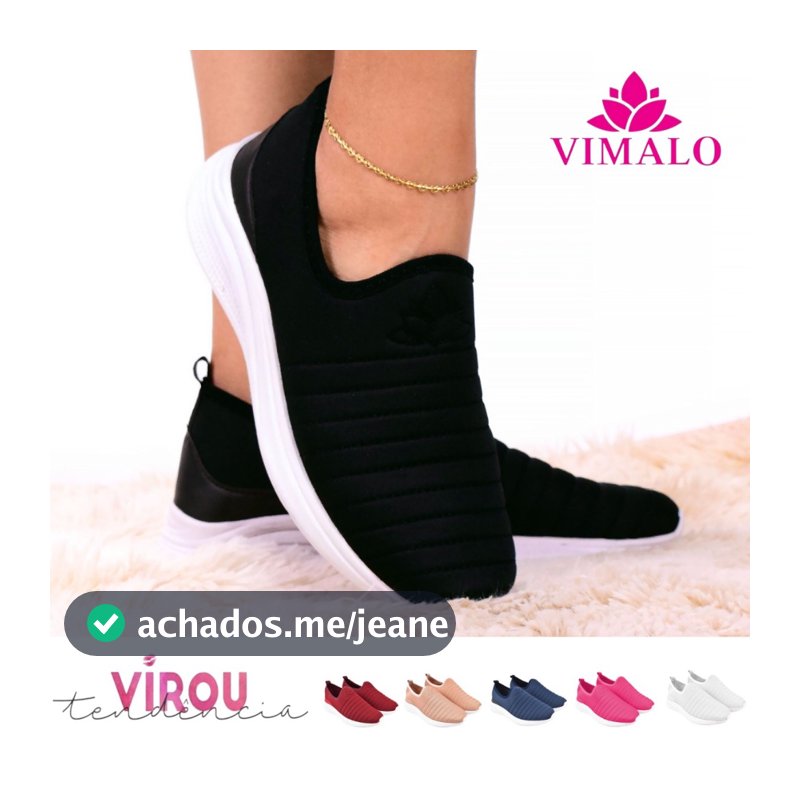 Tênis Feminino Meia Calce Fácil Slip On Ortopédico Mãe e Filha para Caminhada Vl-02