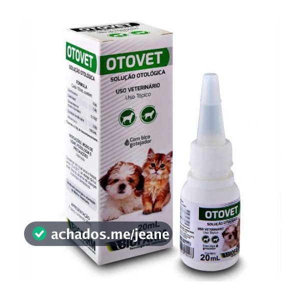 Otovet 20mL - Solução Otológica P/ Cães e Gatos