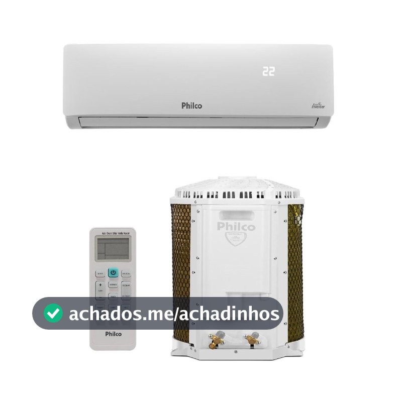 Ar Condicionado Split Philco Hi Wall Inverter 12.000 BTU/h Frio Monofásico Branco PAC12FC 220V