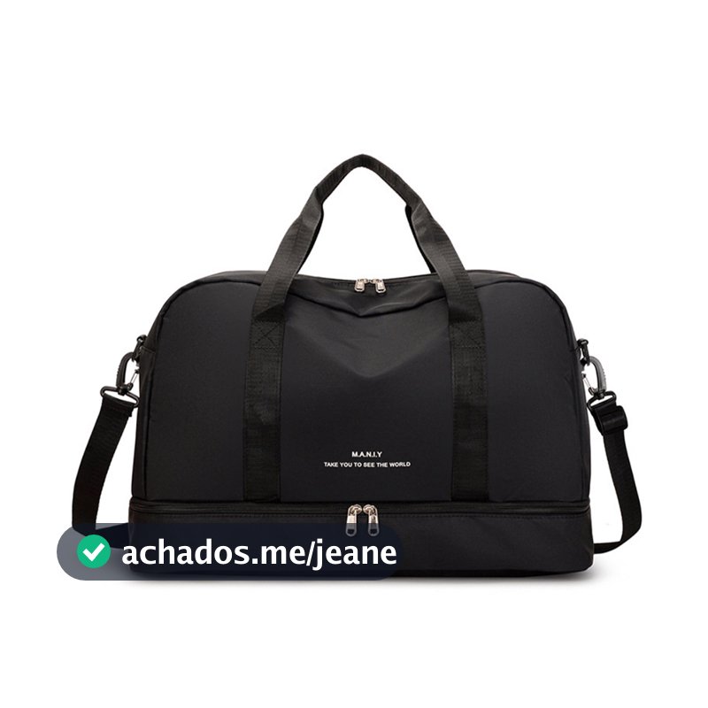 Bolsa De Viagem Sport Com Bolso Impermeável Alça Lateral 30L Capacidade JJ05