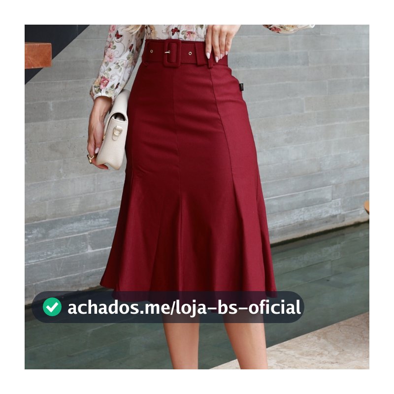 Saia Lápis Evangélica Social Executiva Godê + Cinto Premium