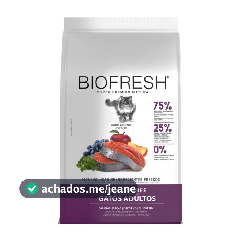 Ração Biofresh Super Premium Gatos Adultos Salmão 1,5kg