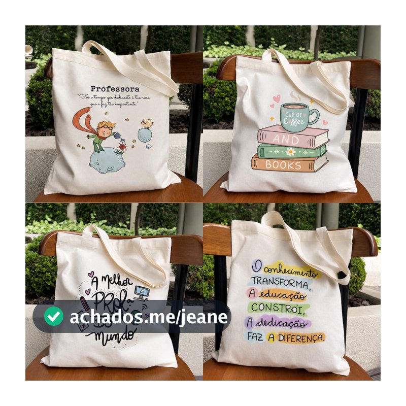 bolsa ecobag professora, presente criativo, dia dos professores educação infantil