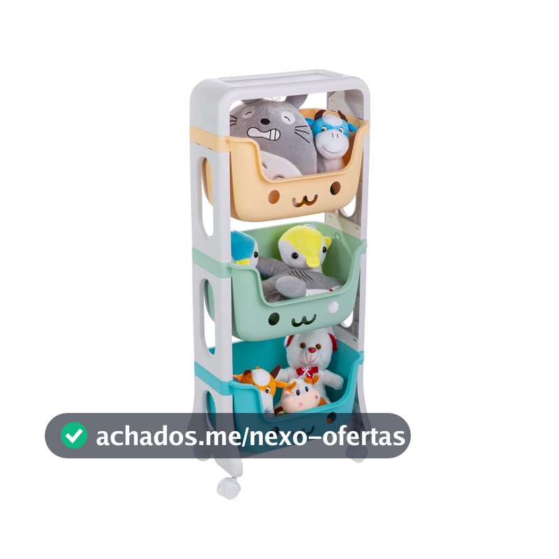Prateleira Organizadora Caixa Cesto Infantil Brinquedos Quarto Bebê