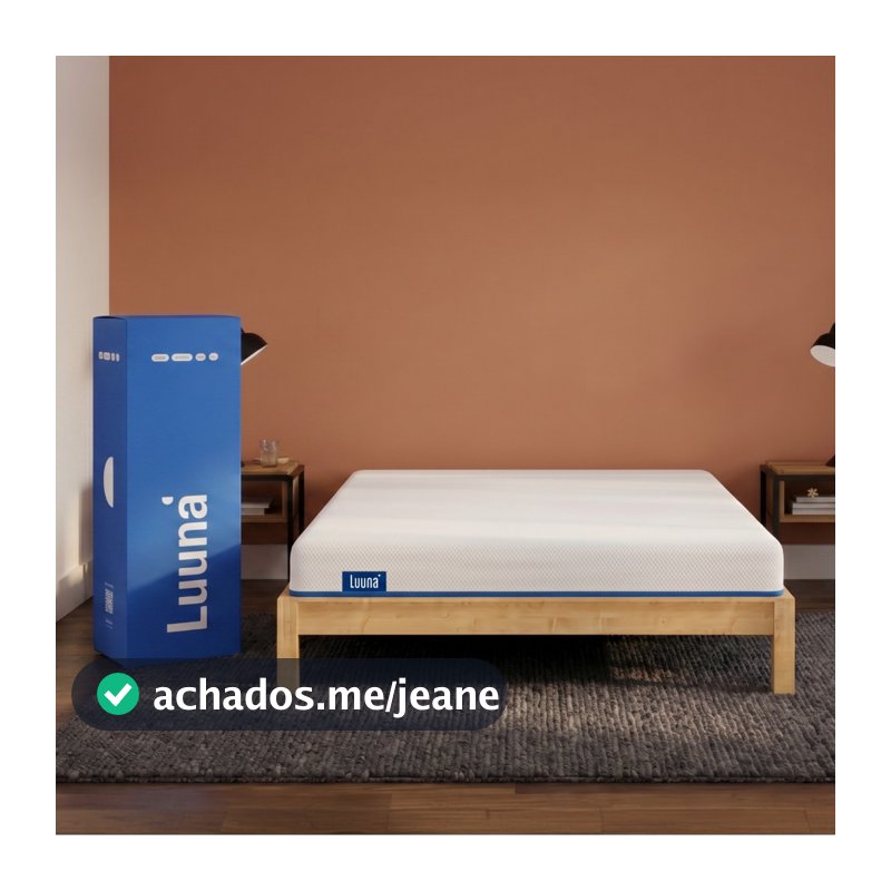 Colchão Luuna Essential, Espuma Firme D28, 10 Anos de Garantia, 15cm, Ortopédico