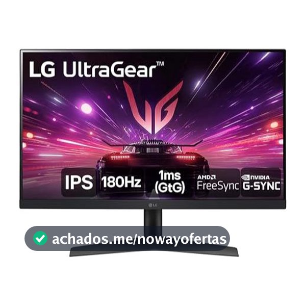 Monitor Gamer LG UltraGear 24” IPS 180Hz 24GS60F-B