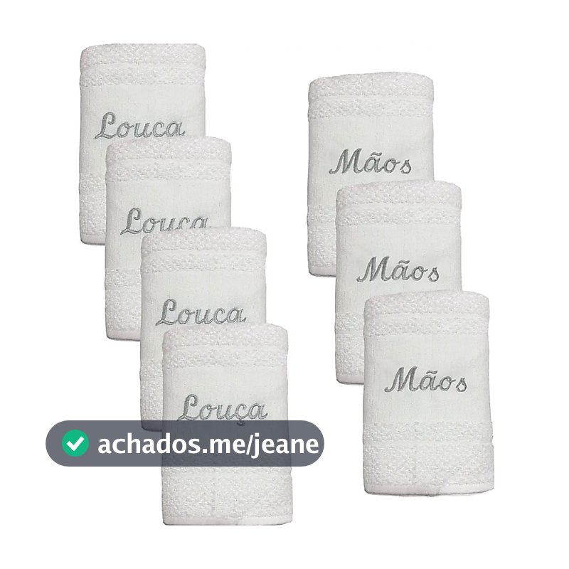 Kit 7 Panos Copa Dohler Atoalhado Louça E Mãos Branco