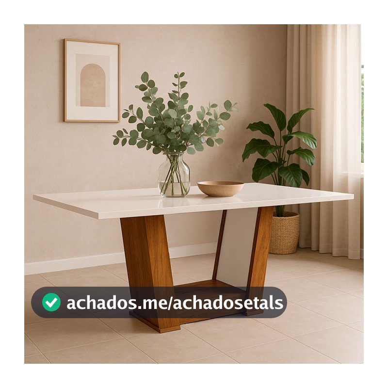 Mesa de Madeira 6 Lugares Helena Imbuia - Pnr Móveis