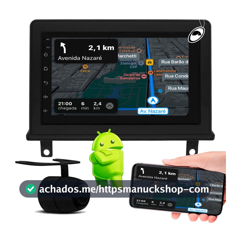 Multimidia 7" Polegadas Android Corsa G1 Classic Wagon Pickup Android Auto CarPlay Wi-Fi + Câmera Ré