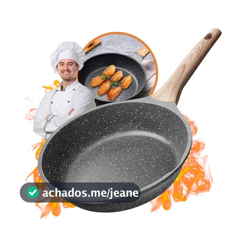 Frigideira Cerâmica Antiaderente Grande 20CM 24CM Fogão Gás Indução Cooktop Elétrico Panela Sem Óleo