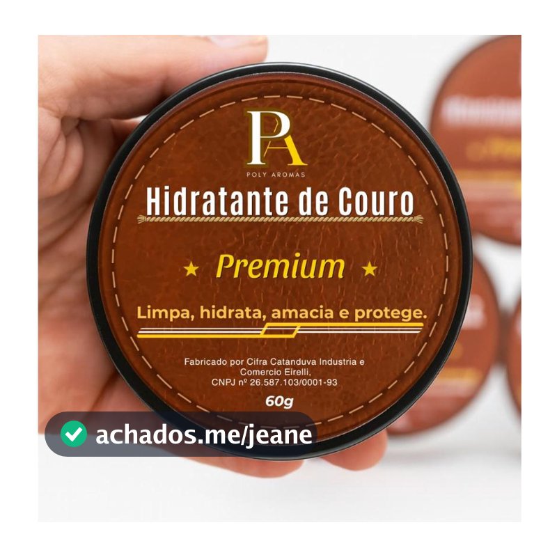 Cera Hidratante De Couro Limpa Hidrata Amacia e Protege - PolyAromas