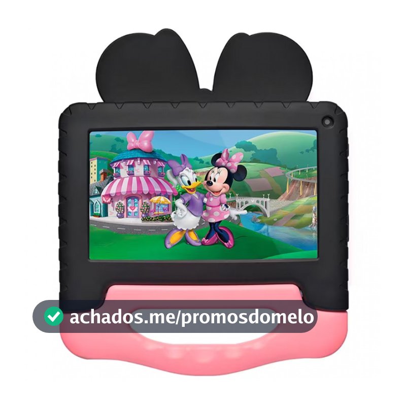 Tablet Infantil Minnie NB414 Wi-Fi Tela de 7 64GB 4GB de RAM Android 13 Multilaser