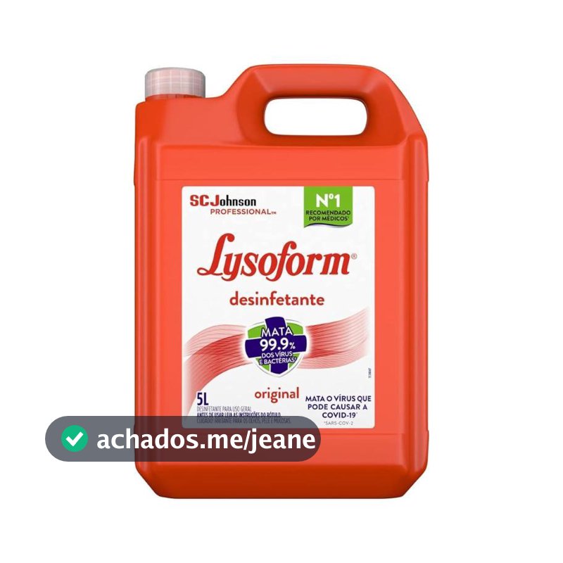 Desinfetante Lysoform Original 5 Litros