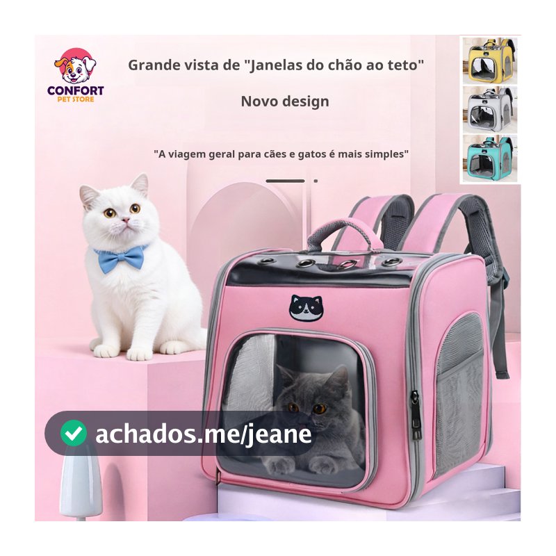 Cápsula espacial para bolsa de gato/Bolsa Pet Média Transporte Viagem Mala Avião Cães Gatos