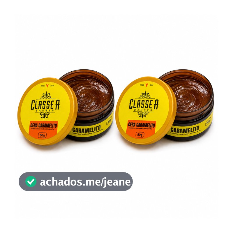 KIT COM 2 PASTA CARAMELITO MODELADORA 80G CLASSE  A UNISEX