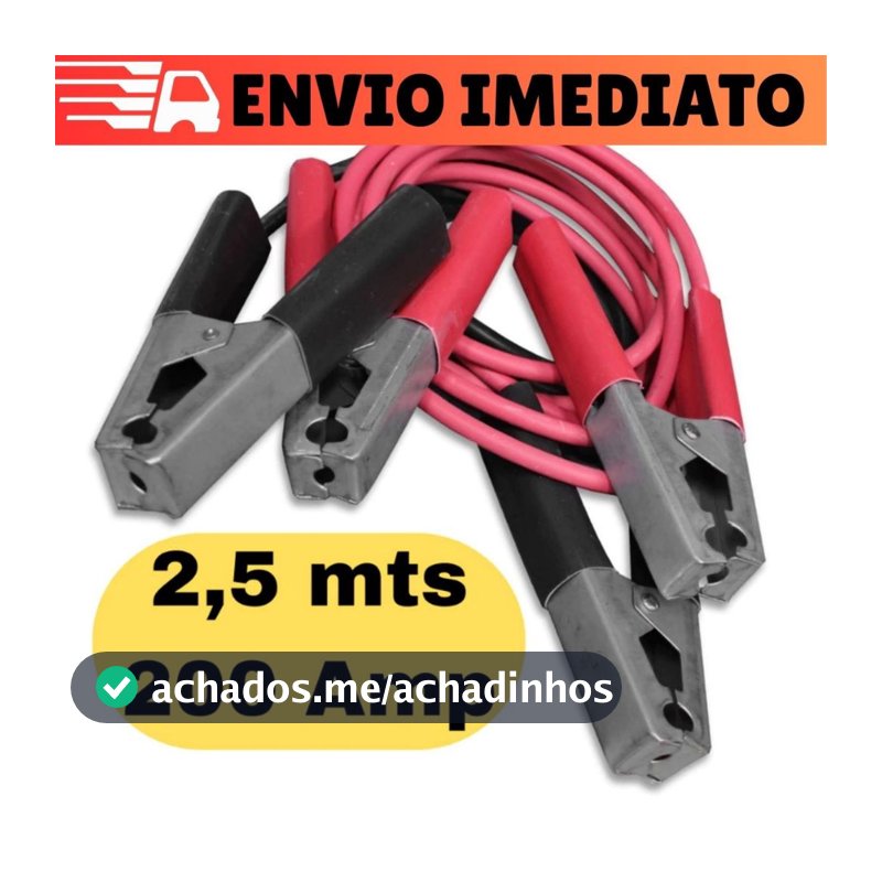 Cabo de Transferência Para Chupeta Carga de Bateria Para Carro Veículos Com 2,5m 200amp 12V