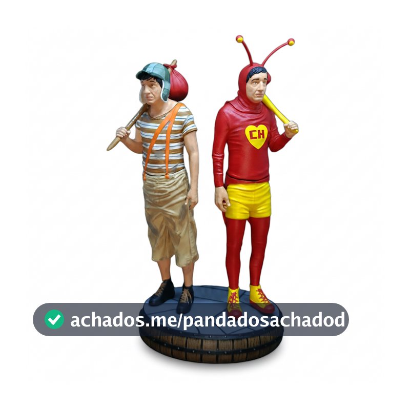Chaves e Chapolin | Estátua Colecionável | Resina 3D | Acabamento Realista e Detalhado | Escala 1/10