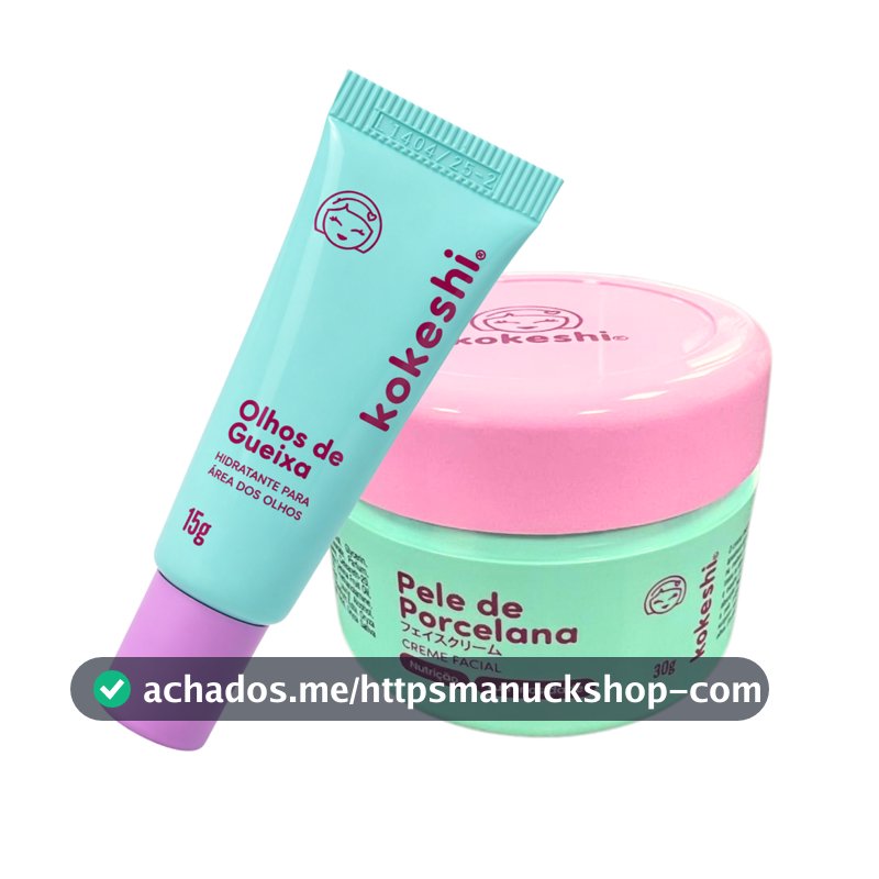 Kit Dupla Renovadores Faciais Kokeshi Pele Porcelana Olhos Gueixa