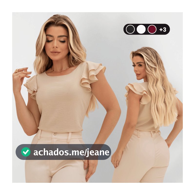 Blusa Feminina Blusinha Manga Princesa Elegante Alfaiataria Moda Social Cristã