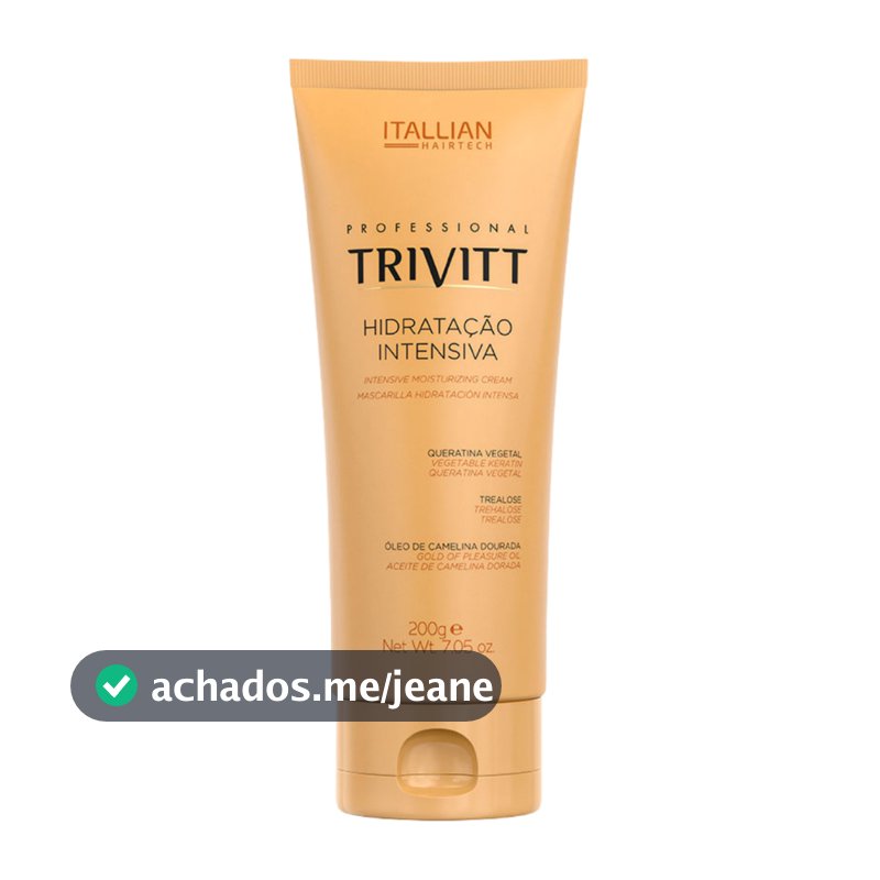 Mascara De Hidratacao Intensiva Trivitt 200g Itallian Color