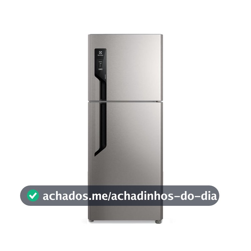 Geladeira Electrolux Frost Free 432L Efficient AutoSense Duplex Inox Look (TF70S)