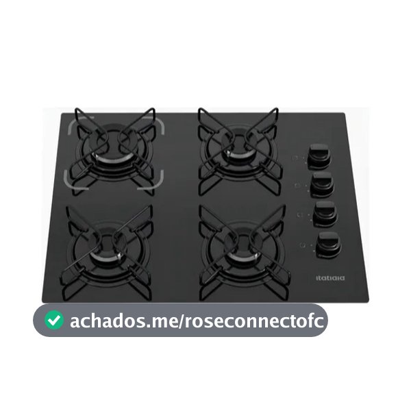 Cooktop Itatiaia Essencial 4 Bocas Preto – Bivolt 127V/220V com Acendimento Automático