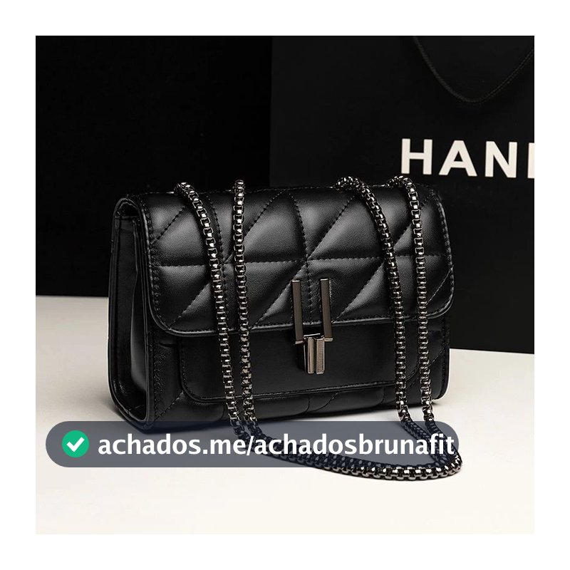 Bolsa Transversal Feminina Corrente Escura Modelo Y Bolsa de Ombro para Festa