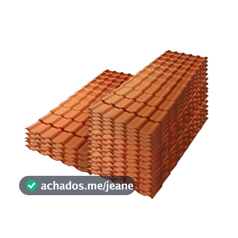 Kit com 20 telhas PVC Plan Precon 2,42x0,88m
