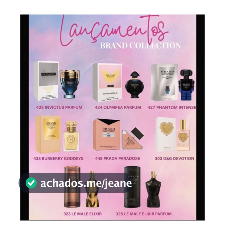 Perfumes Brand Lançamentos Dezembro NATAL ANO NOVO n°445 N°435 N°303 N°427 N°424 N°423 N°325 N°323