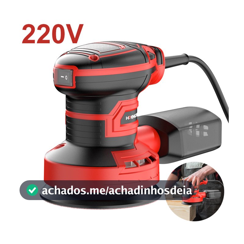 Lixadeira Eletrica 350w Para Madeira Gesso Parede 220V Lixadeira Orbital Roto