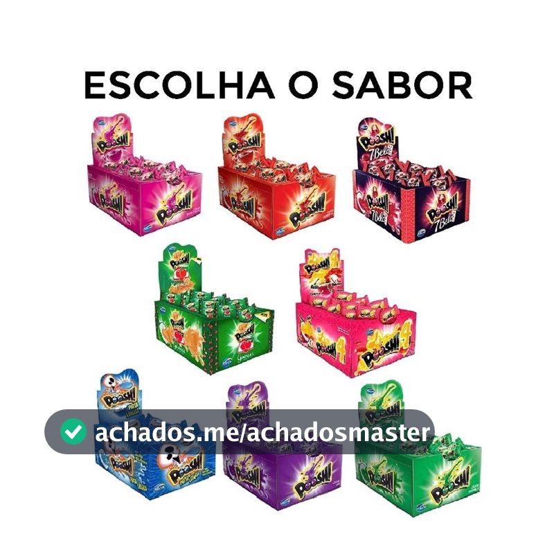 Chiclete Poosh Escolha o Sabor c/40 - Arcor