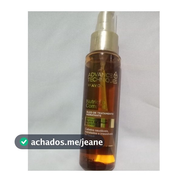 Óleo de de Argan e Coco de 90ml e Òleo Argan e Camélia de 90ml, reparador de pontas para Hidratação capilar  da Avon.