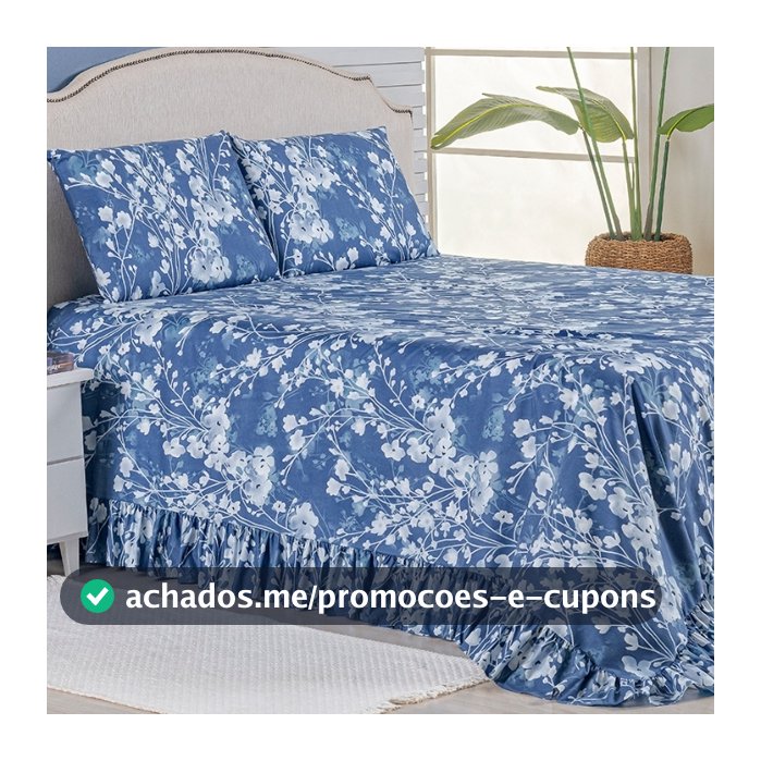 Kit Colcha Cobre Leito Queen 400 Fios Toque Macio 3 Peças com Porta Travesseiro