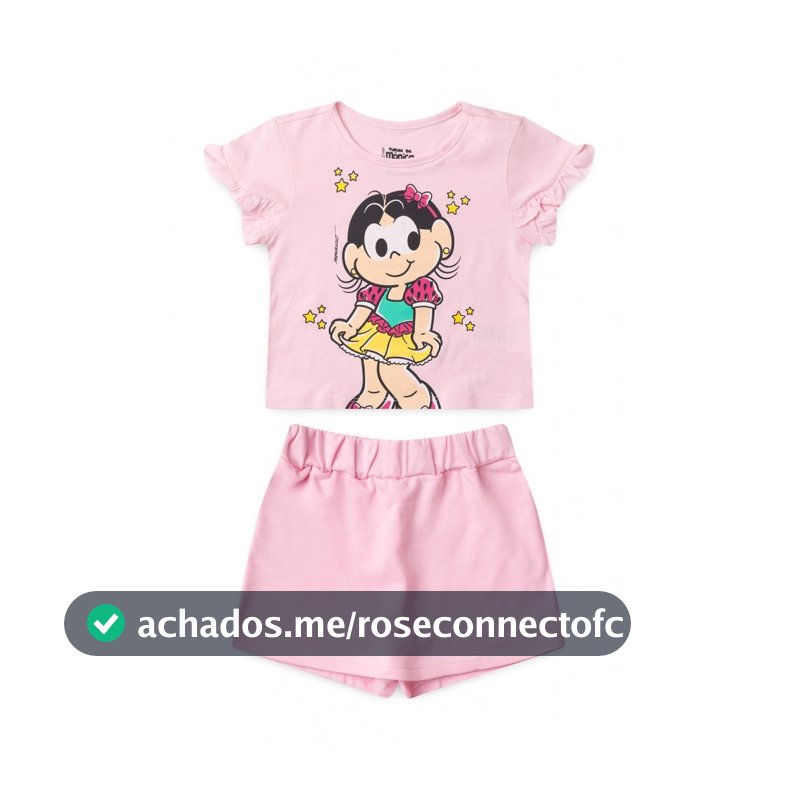 Conjunto Infantil Feminino Princesa Magali - Turma da Mônica