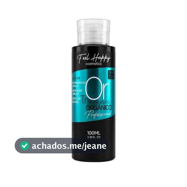 Mascara Progressiva Orgânico Anti Frizz 100ml Feel Happy