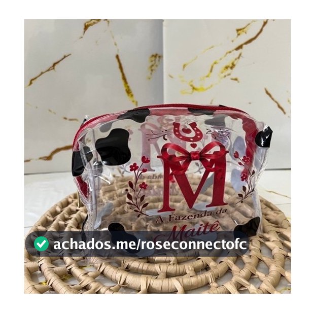 Necessaire Cristal estampa digital uv personalizada